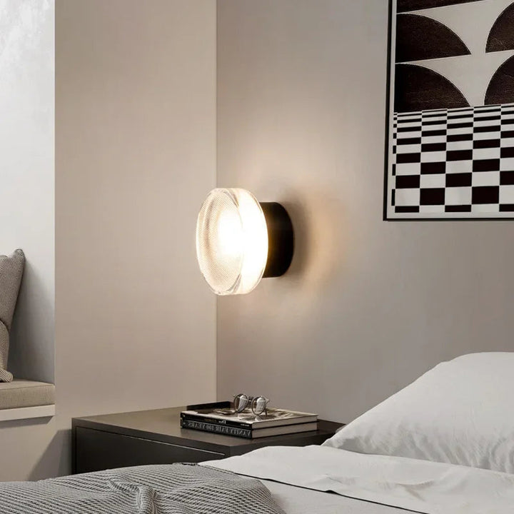 Stilvolle Schwarze LED-Wandlampe – Runde Wandleuchte für Moderne Innenräume, 15W Beleuchtung 3