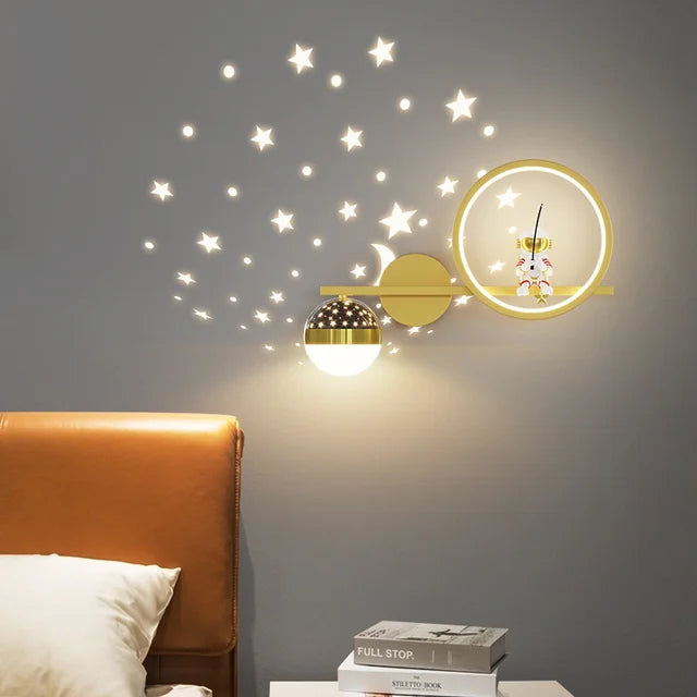 Stilvolle Wandlampe Kinderzimmer – LED Wandleuchte mit Warmem Licht und Kindgerechtem Design für Beruhigende Atmosphäre 2