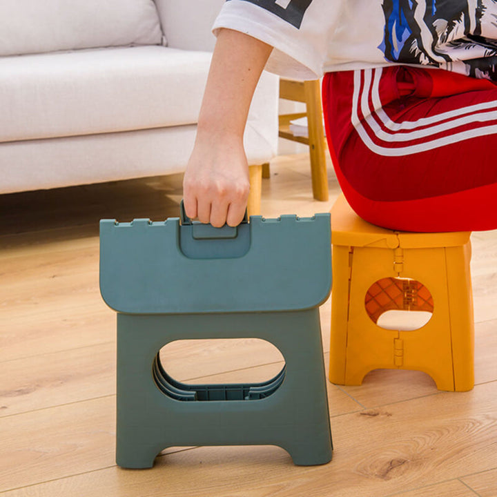 Stowella – Klappbarer Tritthocker Mit Griff, Rutschfest & Tragbar, 300 Pfund Belastbar 6
