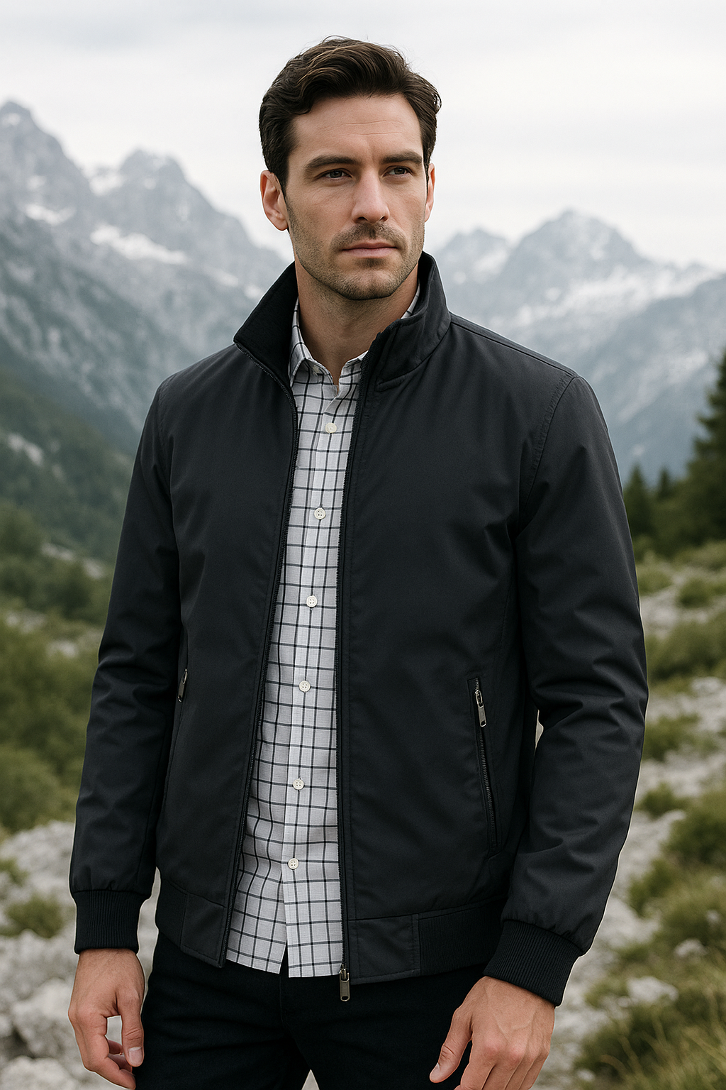 Stylische Herrenjacke – Winddichte Sommerjacke Mit Perfekter Passform und Vielseitigkeit 3