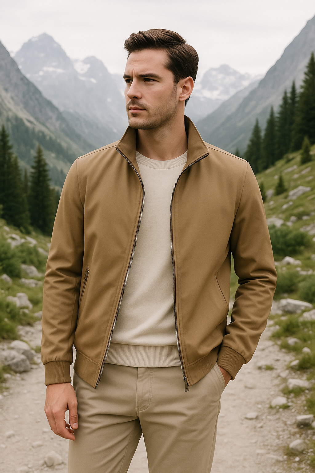 Stylische Herrenjacke – Winddichte Sommerjacke Mit Perfekter Passform und Vielseitigkeit 6