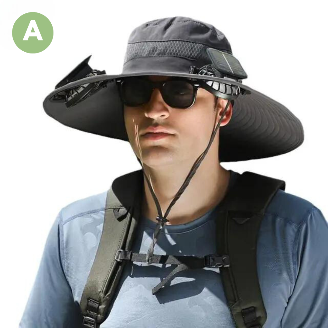 Sunbreeze – Sonnenhut Damen mit Integriertem Solar-Ventilator für Kühlung und Komfort 0