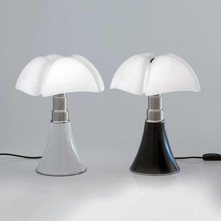 Tischlampe mit Höhenverstellung und LED-Beleuchtung – Elegante Designerlampe in Schwarz oder Weiß 3