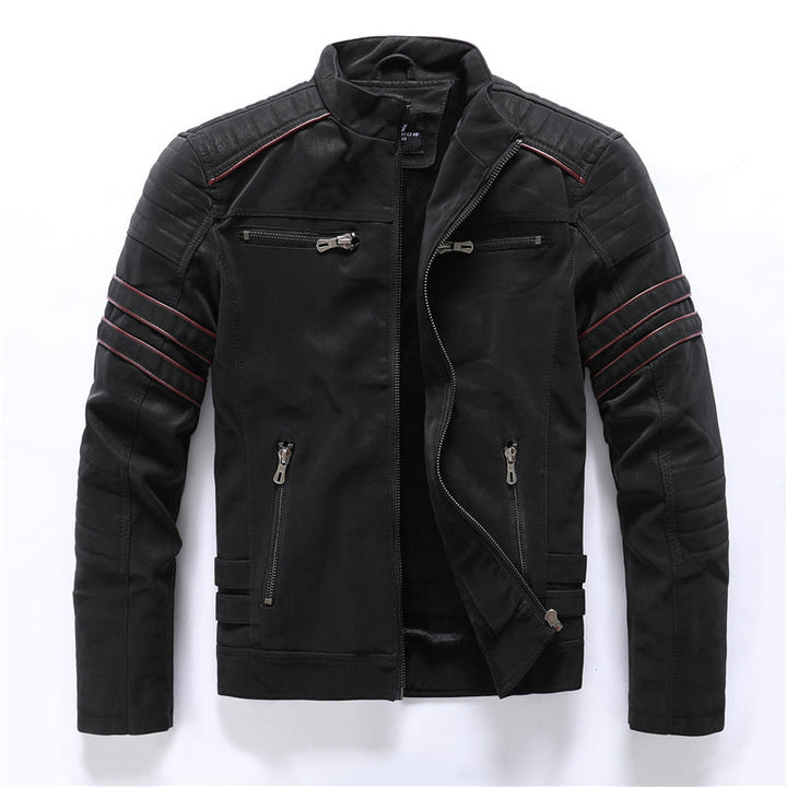Titan – Wetterfeste Bikerjacke Herren mit Reißverschluss und Stil 0