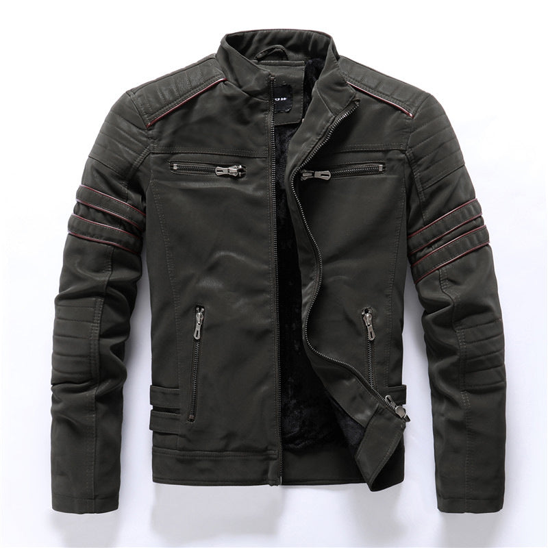Titan – Wetterfeste Bikerjacke Herren mit Reißverschluss und Stil 1
