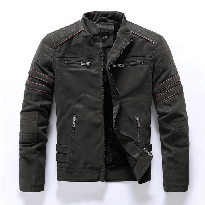 Titan – Wetterfeste Bikerjacke Herren mit Reißverschluss und Stil 1