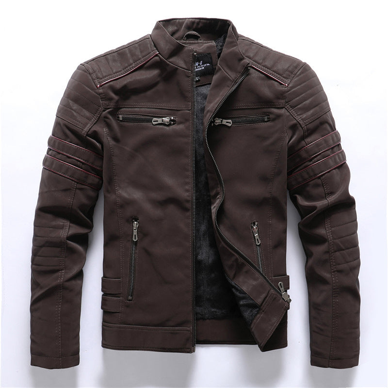 Titan – Wetterfeste Bikerjacke Herren mit Reißverschluss und Stil 2