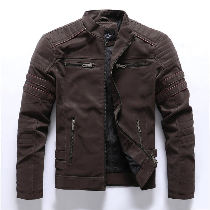 Titan – Wetterfeste Bikerjacke Herren mit Reißverschluss und Stil 2