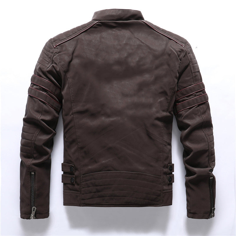 Titan – Wetterfeste Bikerjacke Herren mit Reißverschluss und Stil 3