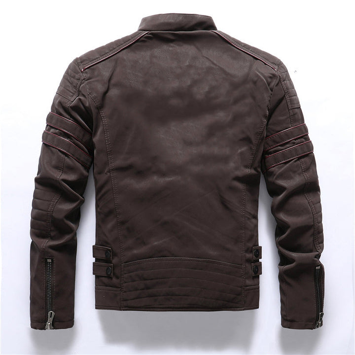 Titan – Wetterfeste Bikerjacke Herren mit Reißverschluss und Stil 3