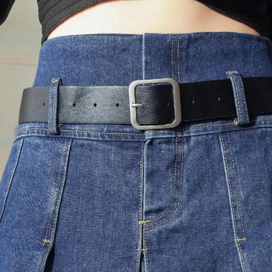 Trachtenrock Rosie – Knielanger Plissierter Jeansrock im Vintage-Stil 7