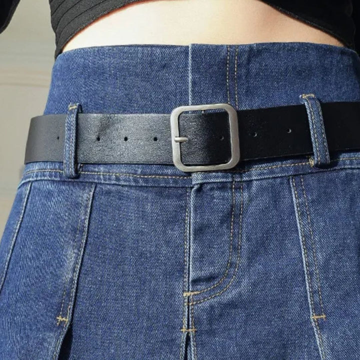 Trachtenrock Rosie – Knielanger Plissierter Jeansrock im Vintage-Stil 7