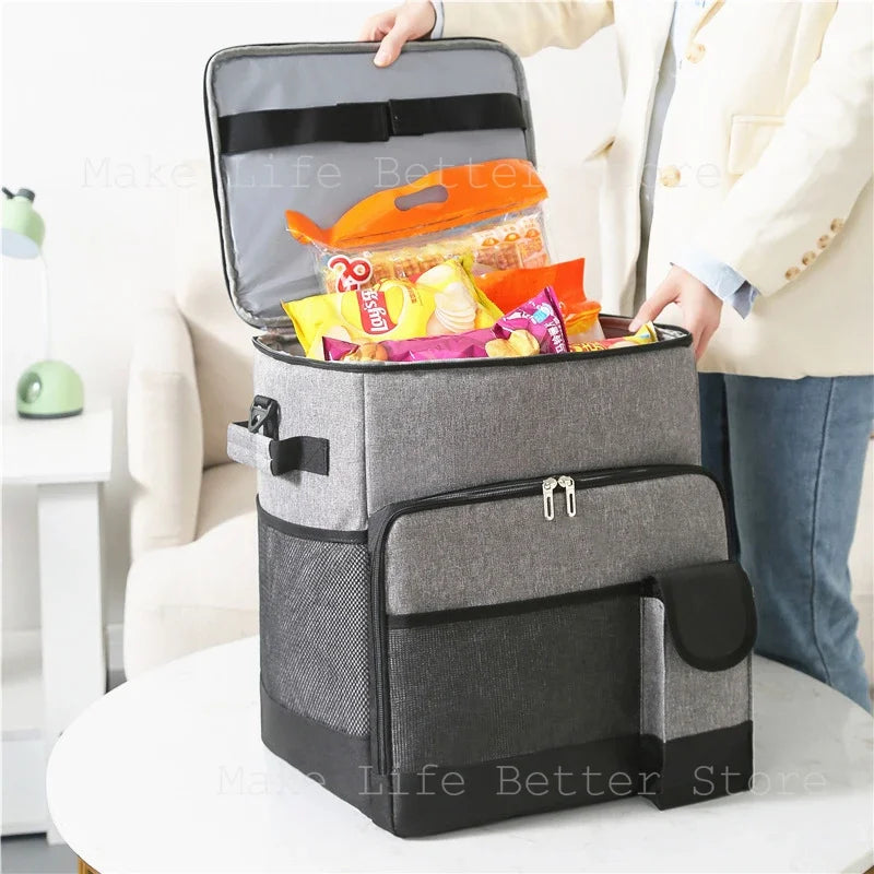 Tragbare Kühlbox Mit Trolley-Rädern – Isolierte Kühltasche Für Camping & Outdoor 2