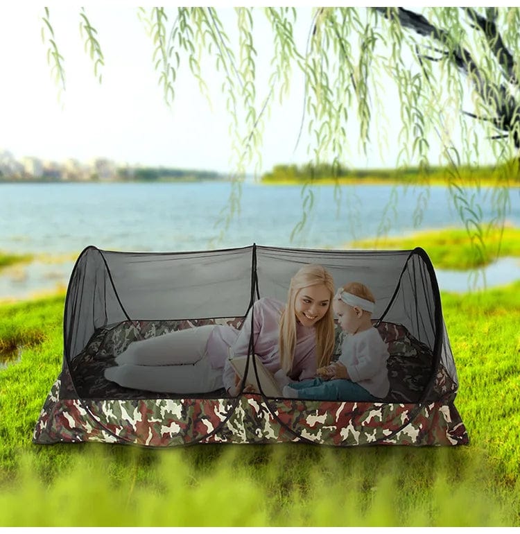Tragbare und Wasserdichte Camping-Mückenschutznetz für Unbeschwerte Nächte im Freien 0