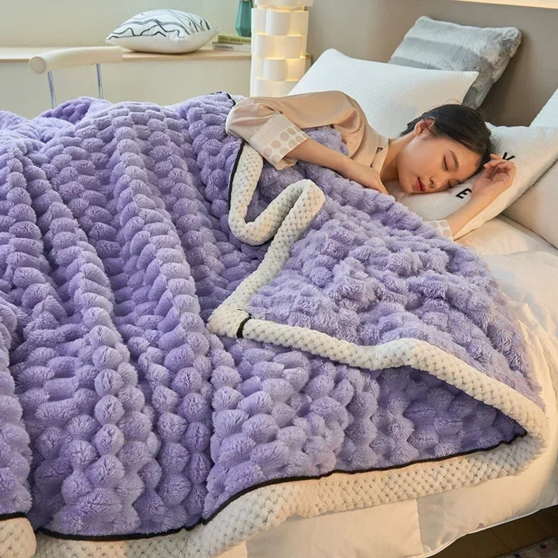 TurtleWarm – Doppellagige Kuscheldecke aus Coral Velvet für ultimativen Komfort 4