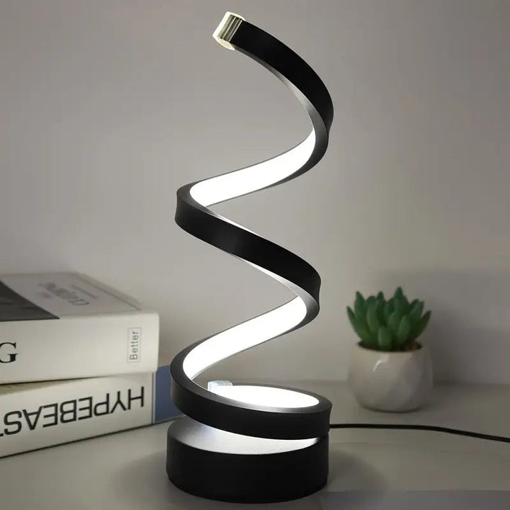 TwistLight – Dimmbar LED Tischlampe im Modernen Spiraldesign für Schlafzimmer und Büro 1