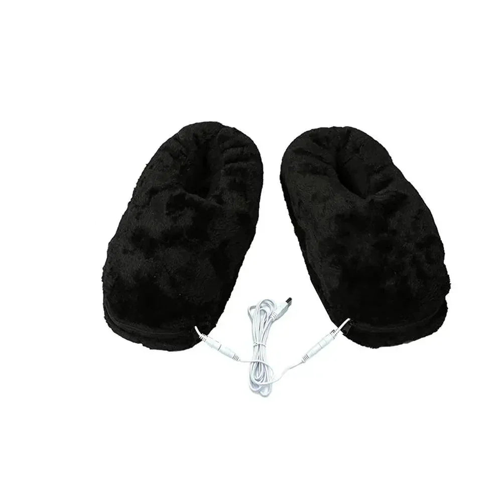 USB-Beheizte Hausschuhe – Winter-Hausschuhe für Damen und Herren, Plüschfutter 6