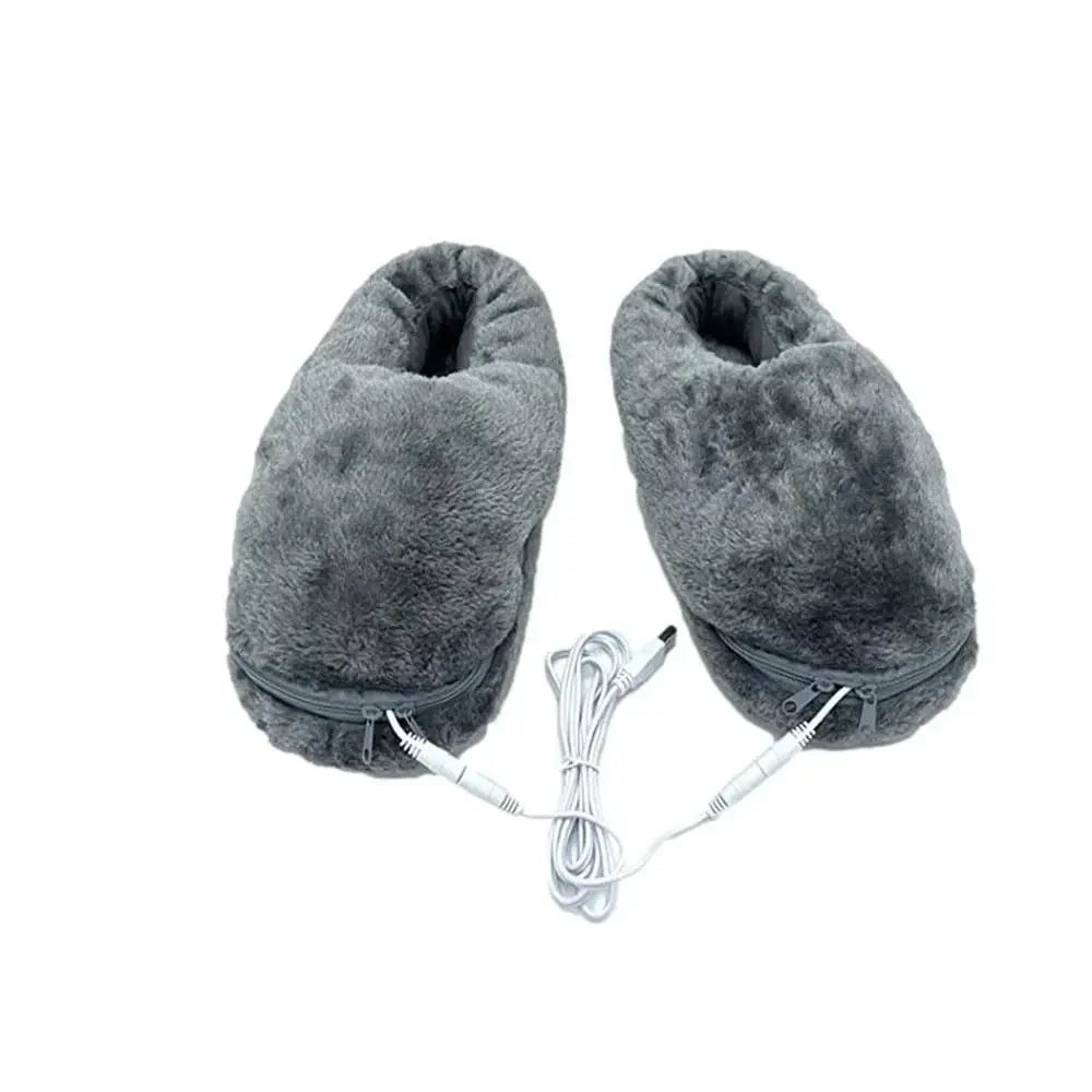 USB-Beheizte Hausschuhe – Winter-Hausschuhe für Damen und Herren, Plüschfutter 7
