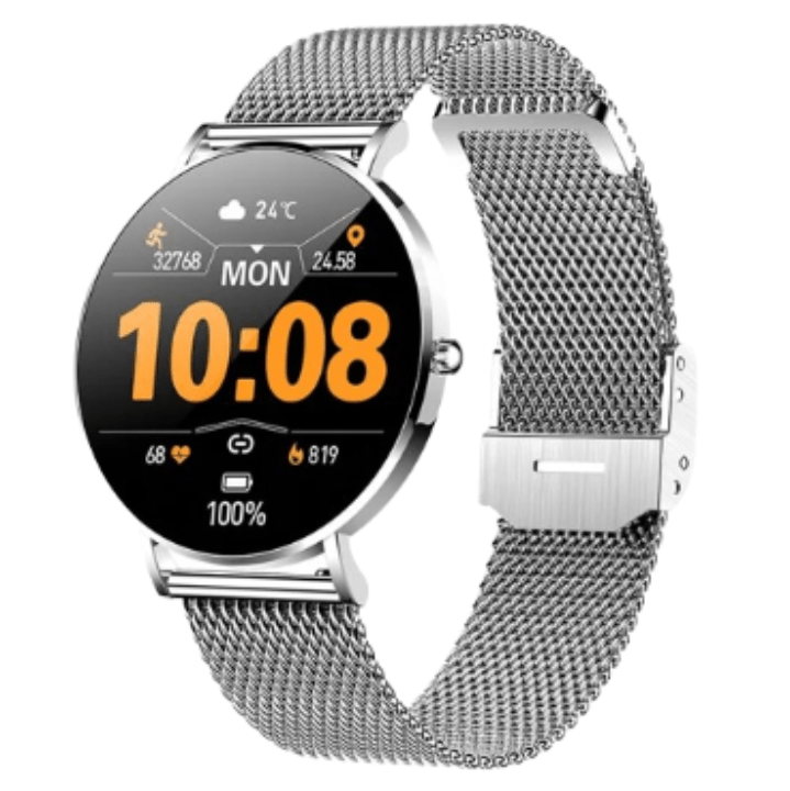 Ultradünne Smartwatch mit Gesundheitsmonitoring und 1,27 Touchscreen – Elegantes Roségold und Silber Design 3