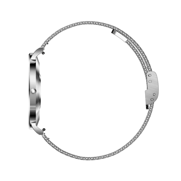 Ultradünne Smartwatch mit Gesundheitsmonitoring und 1,27 Touchscreen – Elegantes Roségold und Silber Design 7
