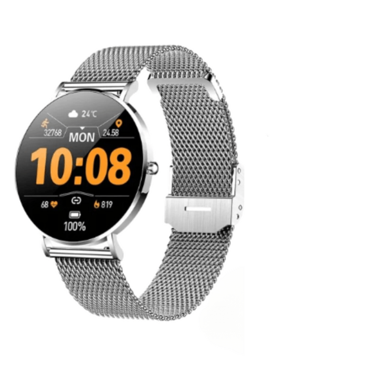 Ultradünne Smartwatch mit Gesundheitsmonitoring und 1,27 Touchscreen – Elegantes Roségold und Silber Design 9