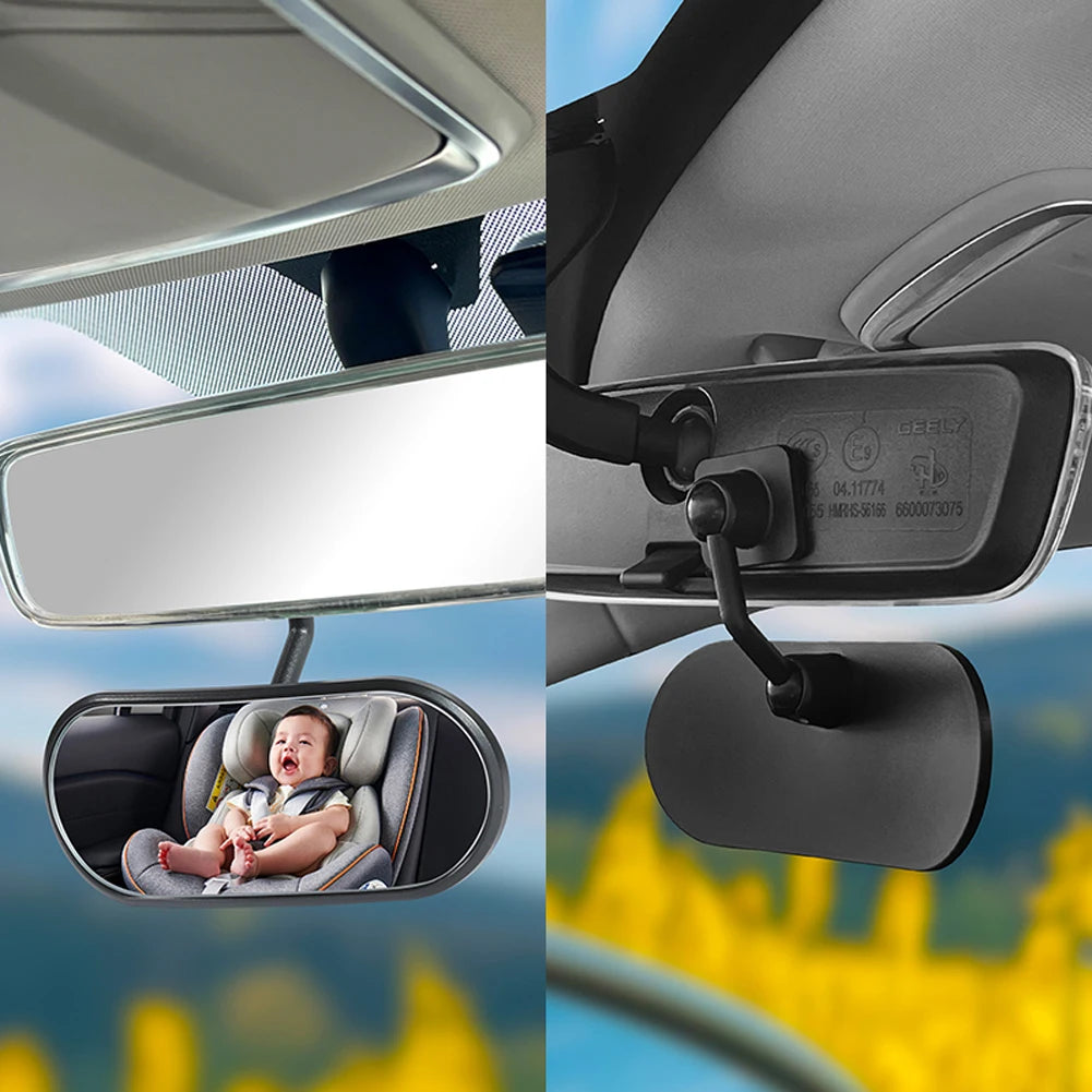Universeller Baby Rückspiegel – 360° Verstellbarer Sicherheitsmonitor für Auto 2