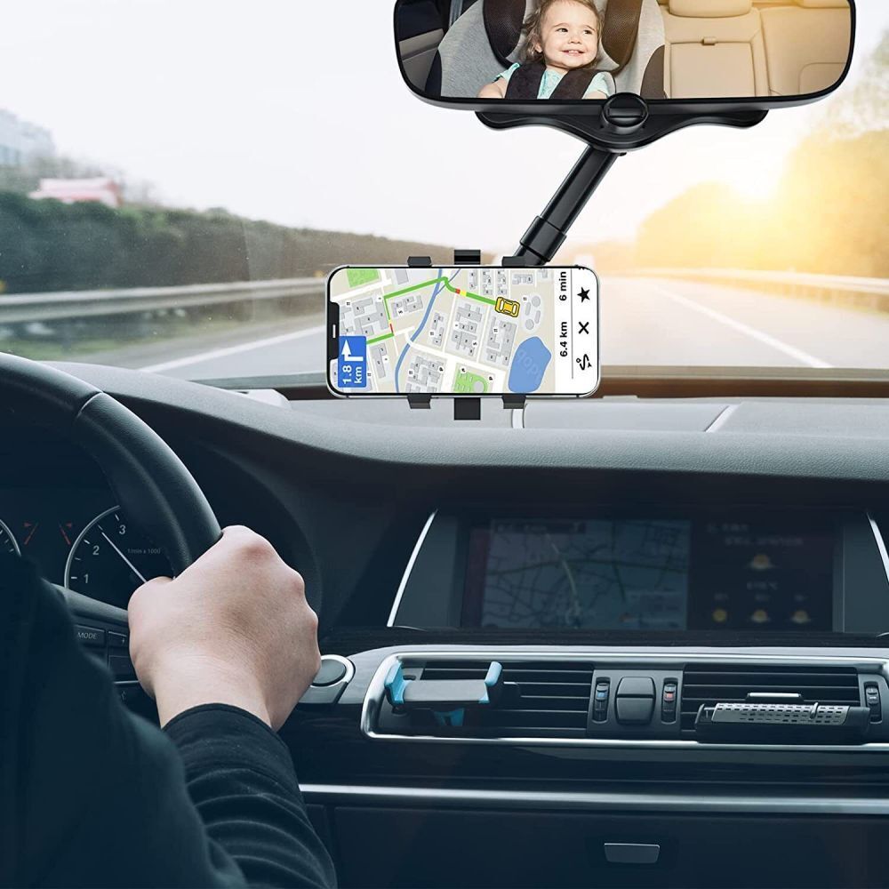 Universeller Handyhalterung fürs Auto – 360-Grad Rückspiegel Handyhalter für Sicheres Fahren 4