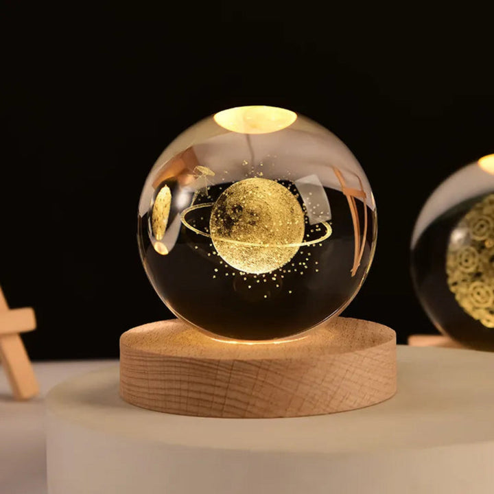 Universum-Lampe – 3D-Gravierte Kosmische Lichtquelle für Beruhigendes Licht 4