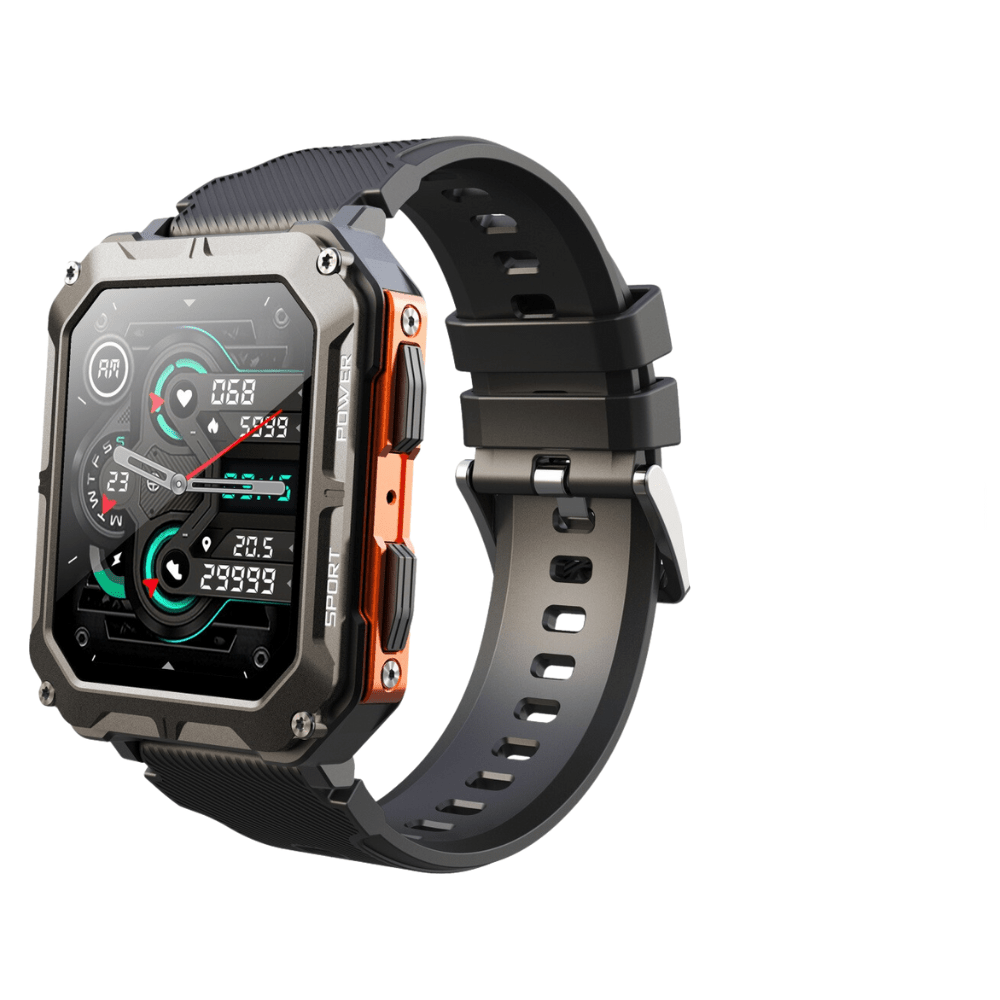 Unzerstörbare Smartwatch mit 50m Wasserdichtigkeit und Herzfrequenzmessung – Ideal für Sport und extreme Bedingungen 6