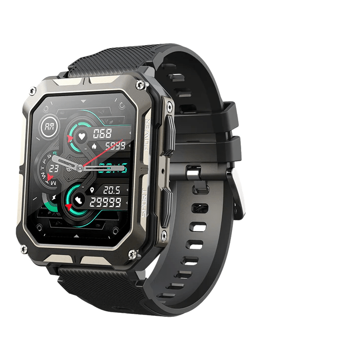 Unzerstörbare Smartwatch mit 50m Wasserdichtigkeit und Herzfrequenzmessung – Ideal für Sport und extreme Bedingungen 7