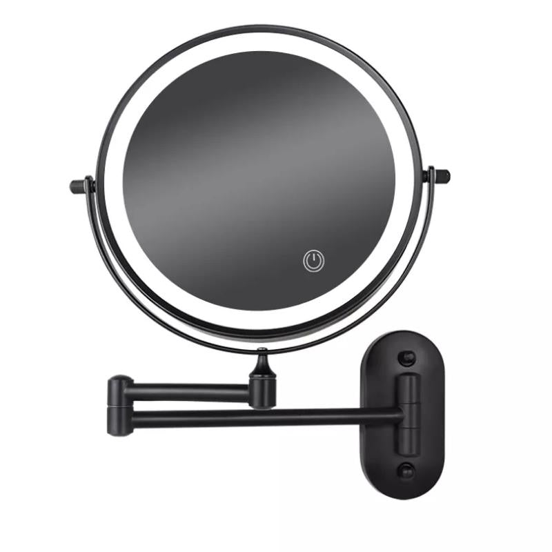 Vergrößerungsspiegel mit LED-Beleuchtung – Schwarz, wiederaufladbar, ideal für Make-up und Badezimmer 5