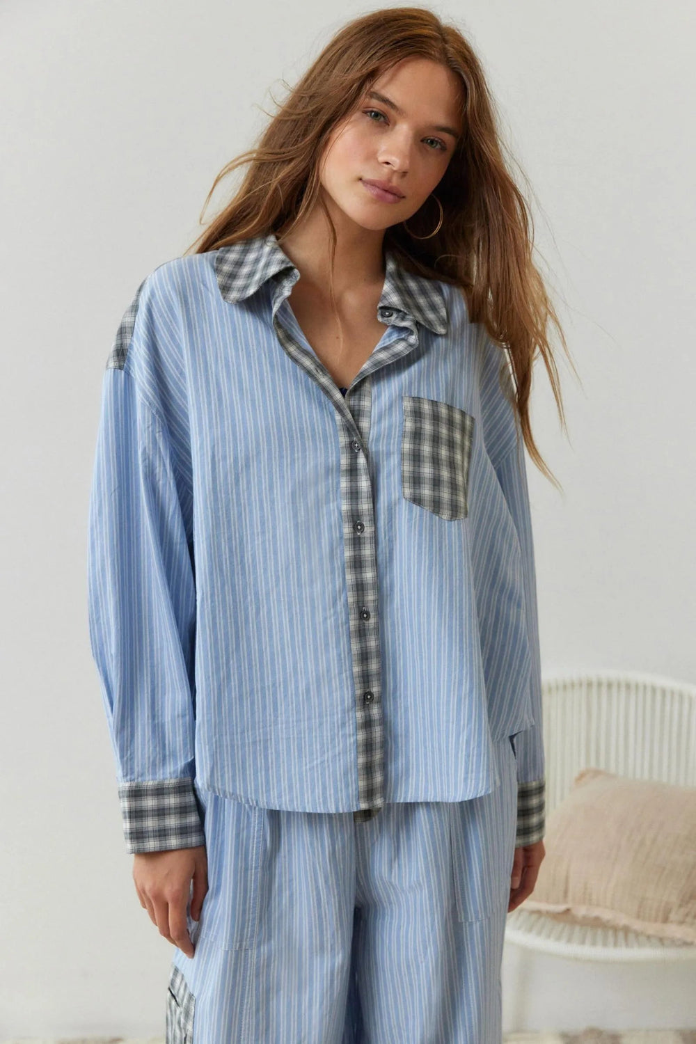Viktoria – Luxuriöses 2-teiliges Pyjama Set aus 100% Baumwolle für Damen Schlafanzug 1