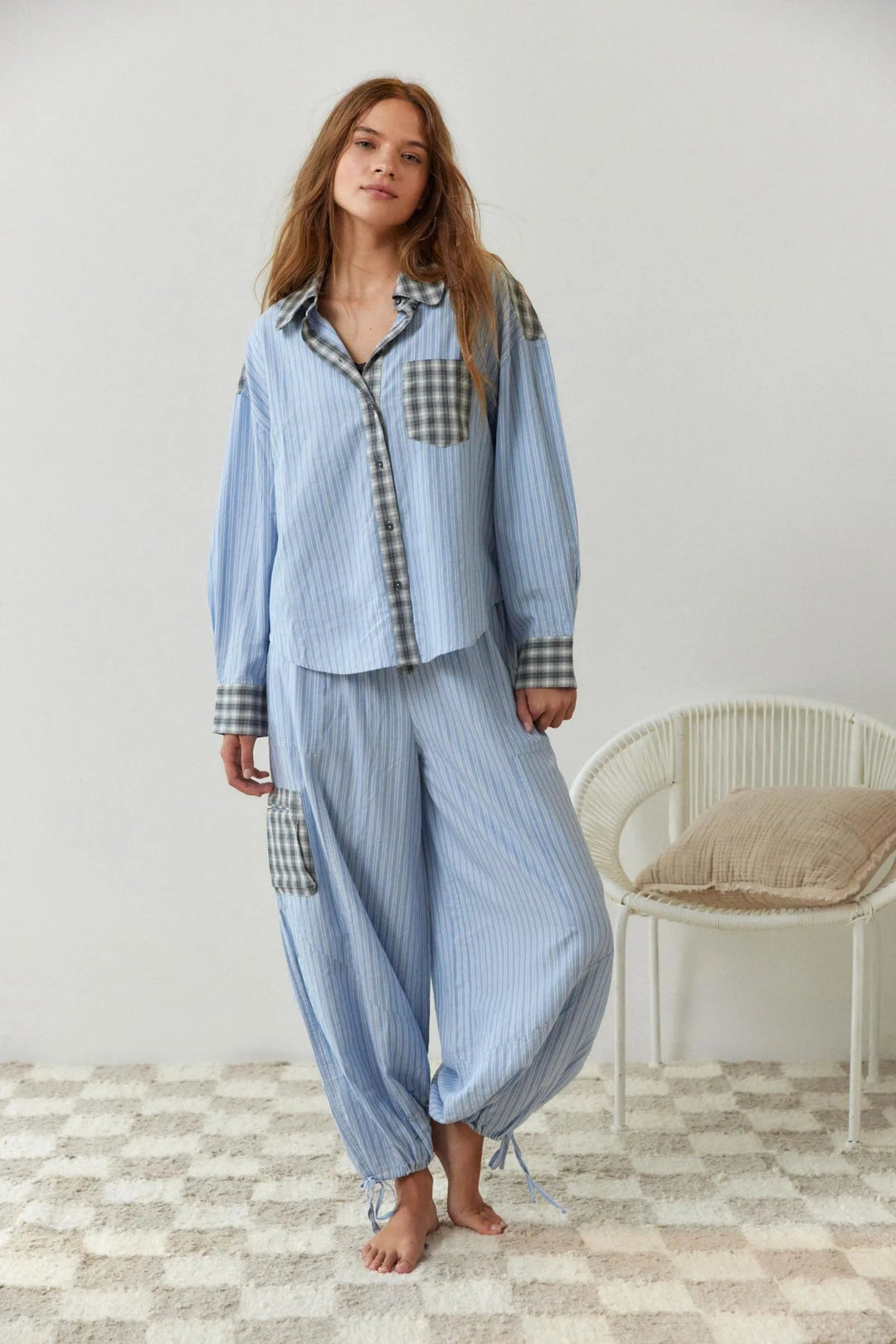 Viktoria – Luxuriöses 2-teiliges Pyjama Set aus 100% Baumwolle für Damen Schlafanzug 3
