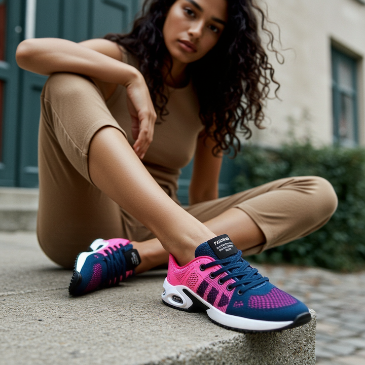 WW Orthopädische Laufschuhe Damen – Leichte Sportschuhe mit Stoßdämpfung und Atmungsaktivem Material 7
