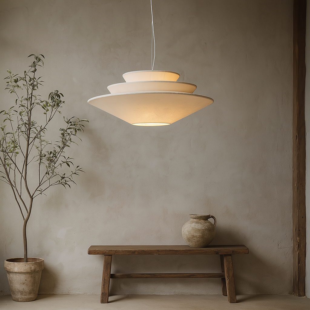 Wabi Sabi Pendelleuchte – Mehrschichtige Hängelampe für Esszimmer und stilvolle Innenräume 0