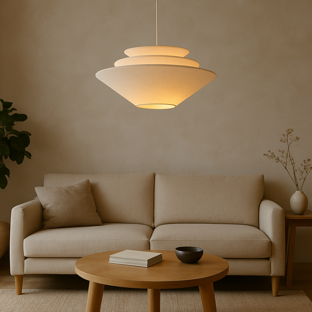 Wabi Sabi Pendelleuchte – Mehrschichtige Hängelampe für Esszimmer und stilvolle Innenräume 1