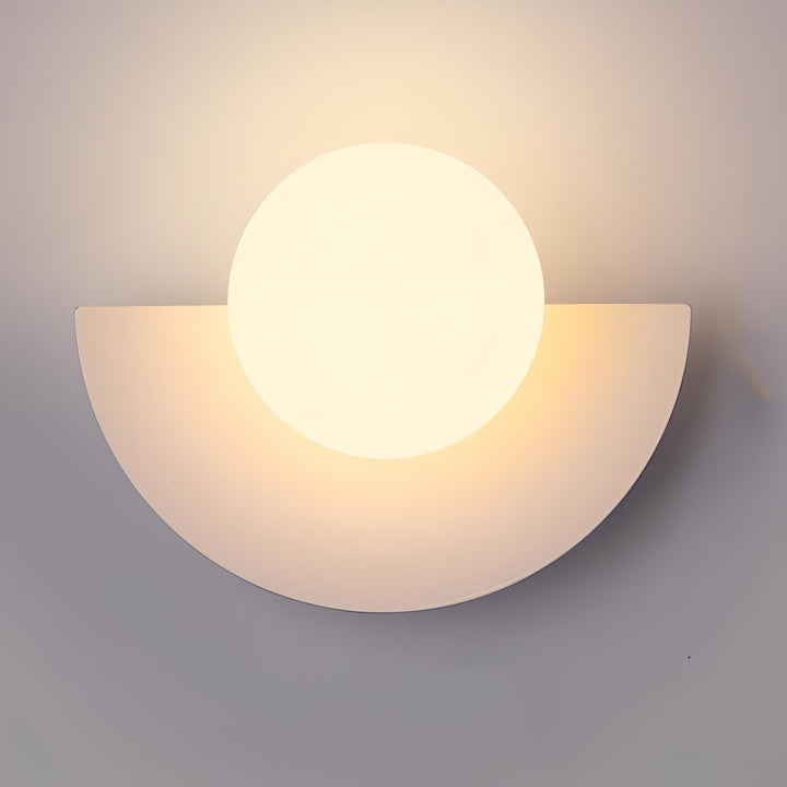 Wandleuchte Innen im Nordischen Stil – Halbkreisförmige LED-Wandlampe in 6 Farben, Schwarz Verfügbar 0