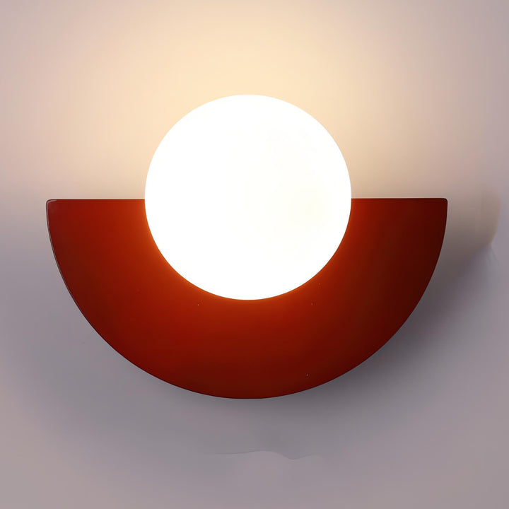 Wandleuchte Innen im Nordischen Stil – Halbkreisförmige LED-Wandlampe in 6 Farben, Schwarz Verfügbar 10