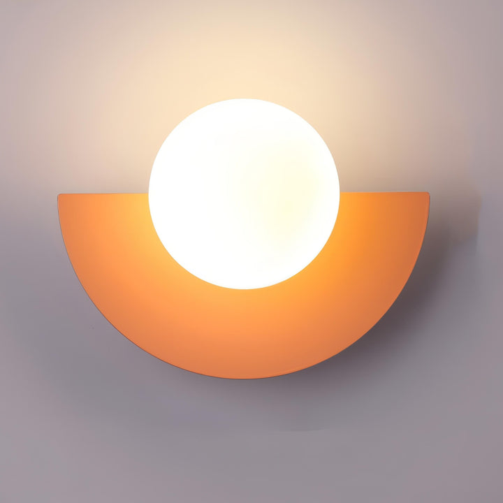 Wandleuchte Innen im Nordischen Stil – Halbkreisförmige LED-Wandlampe in 6 Farben, Schwarz Verfügbar 12