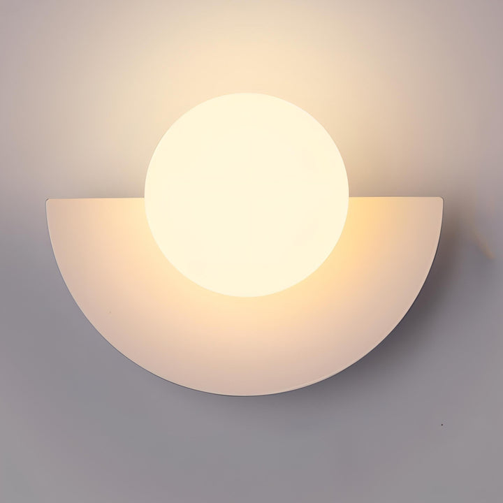Wandleuchte Innen im Nordischen Stil – Halbkreisförmige LED-Wandlampe in 6 Farben, Schwarz Verfügbar 8