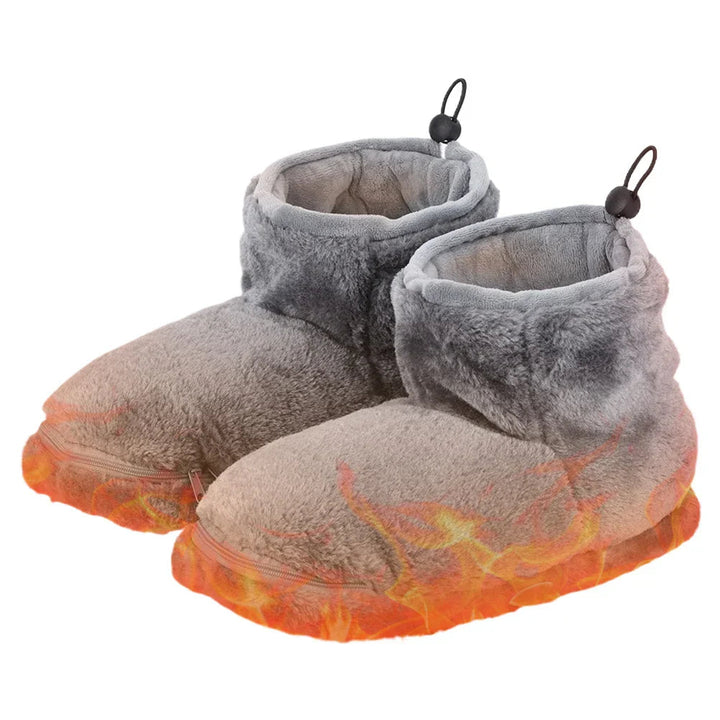 WarmFeet – Elektrische Hausschuhe Damen Herren mit Plüschfutter für Kuschelige Wärme 5