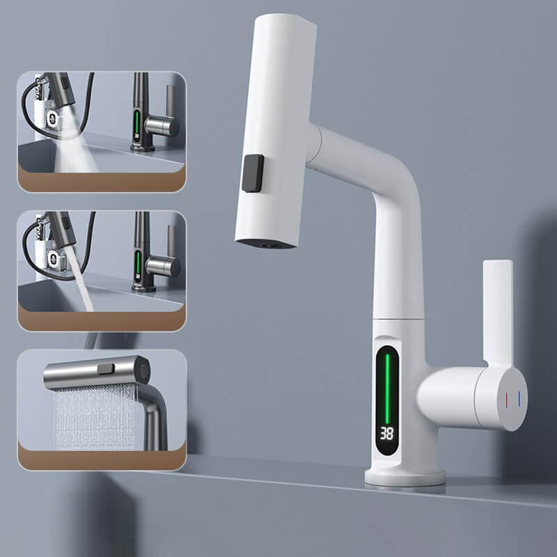 WasserMaster – Flexibler Wasserhahn Küche mit 5 Sprühmodi und LED-Temperaturanzeige 3
