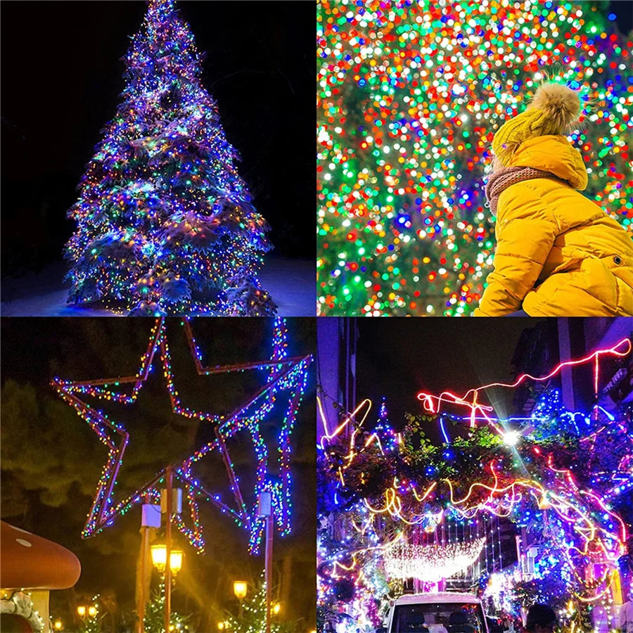 Wasserfeste Außenbeleuchtung mit LED für Garten und Terrasse – 10m, 20m, 50m, 100m in Warmweiß oder Multicolor 5