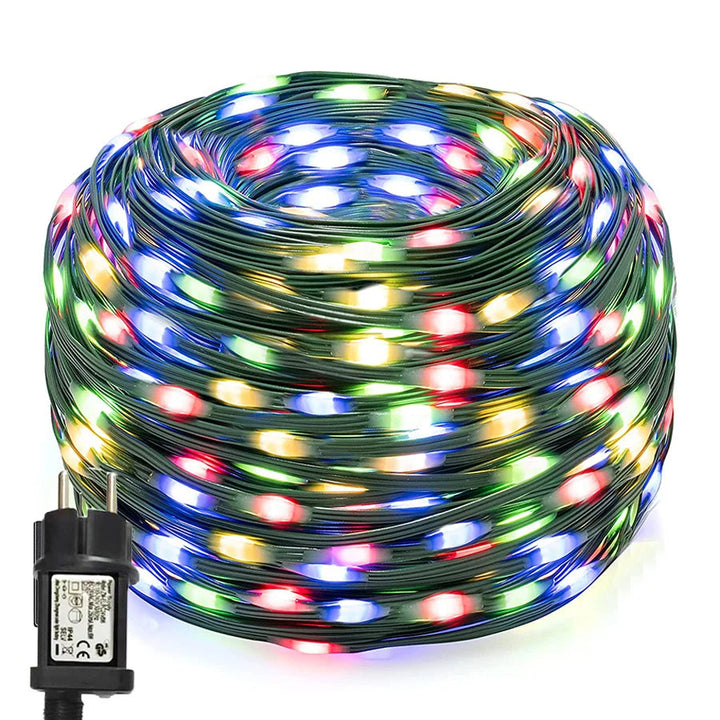 Wasserfeste Außenbeleuchtung mit LED für Garten und Terrasse – 10m, 20m, 50m, 100m in Warmweiß oder Multicolor 6