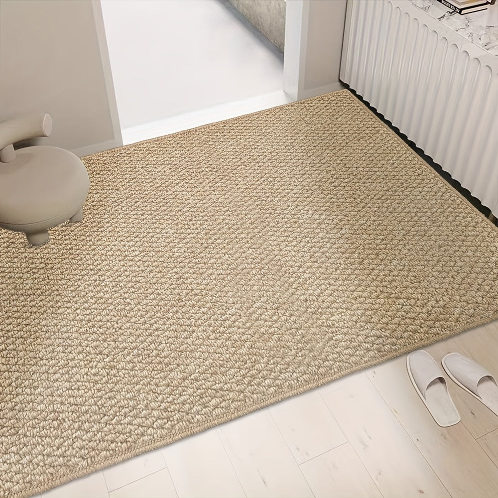 Weiche Jute-ähnliche Fußmatte für Innen und Außen – Wasserabsorbierend, Pflegeleicht, 50x80 cm bis 80x120 cm 1