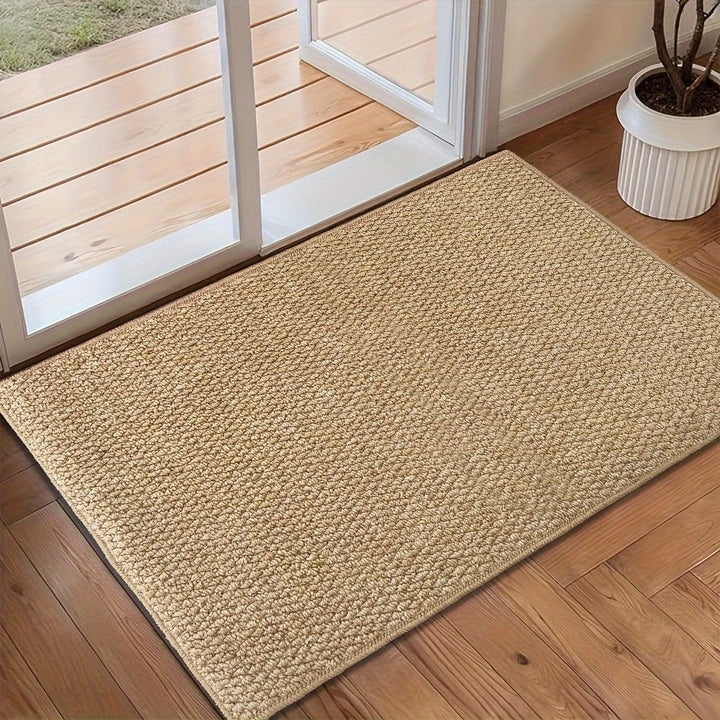 Weiche Jute-ähnliche Fußmatte für Innen und Außen – Wasserabsorbierend, Pflegeleicht, 50x80 cm bis 80x120 cm 3