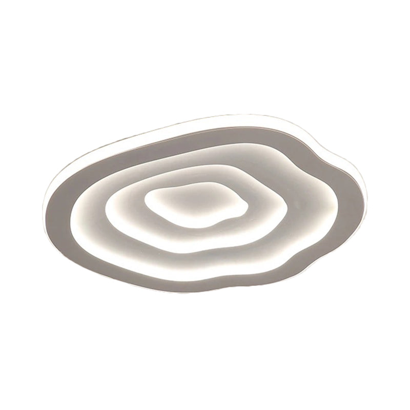 Wellenförmige LED Deckenleuchte aus Acryl – Warm- und Weißlicht für modernes Wohnzimmer Ambiente 1