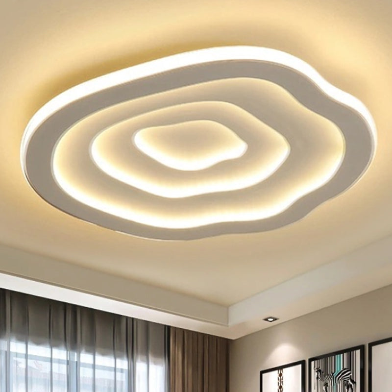 Wellenförmige LED Deckenleuchte aus Acryl – Warm- und Weißlicht für modernes Wohnzimmer Ambiente 7