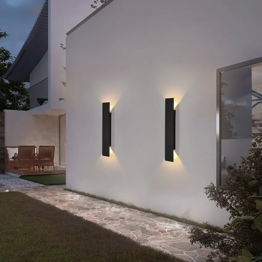Wetterfeste Aluminium Außenlampe – Elegante LED Außenbeleuchtung für Garten und Terrasse, IP65 Schutzklasse 1