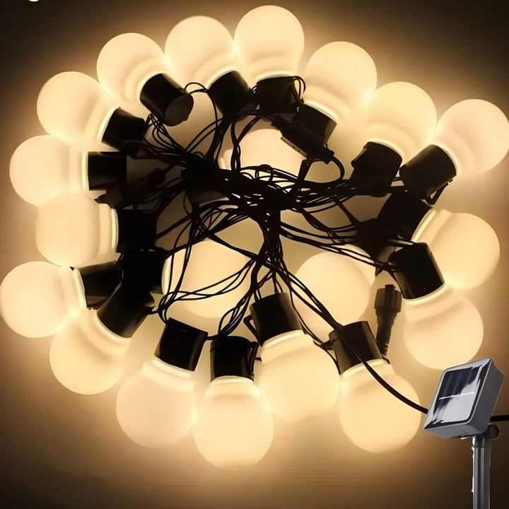Wetterfeste LED Lichterkette Outdoor – 10 Meter Warmweiß für Garten, Terrasse und Balkon, IP65 Schutzklasse 0